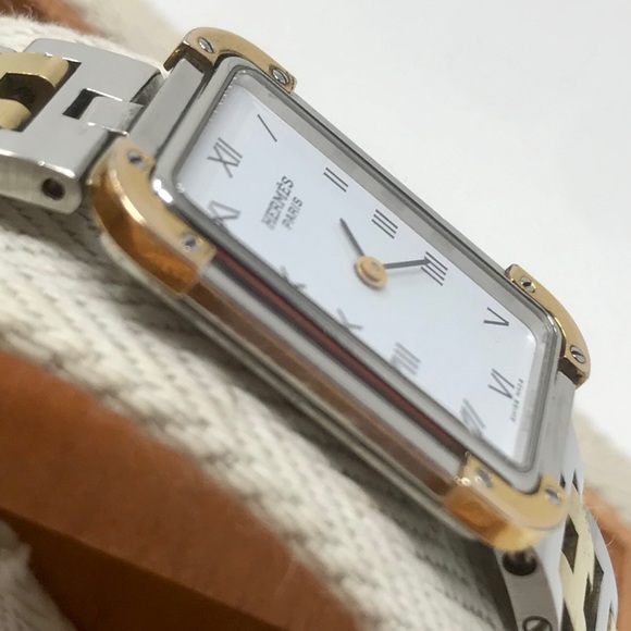 **SOLD** Hermès Croisiere Two-Tone Quartz Watch - Picture 5 of 14